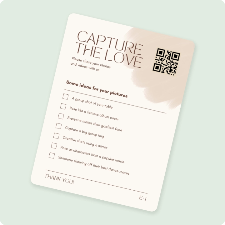 Guests scan and sign