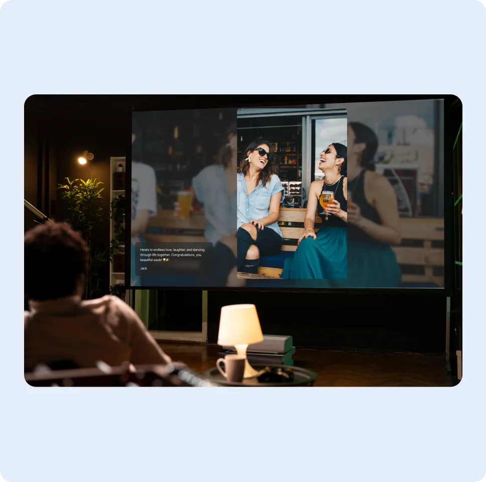 Relive it together on one screen