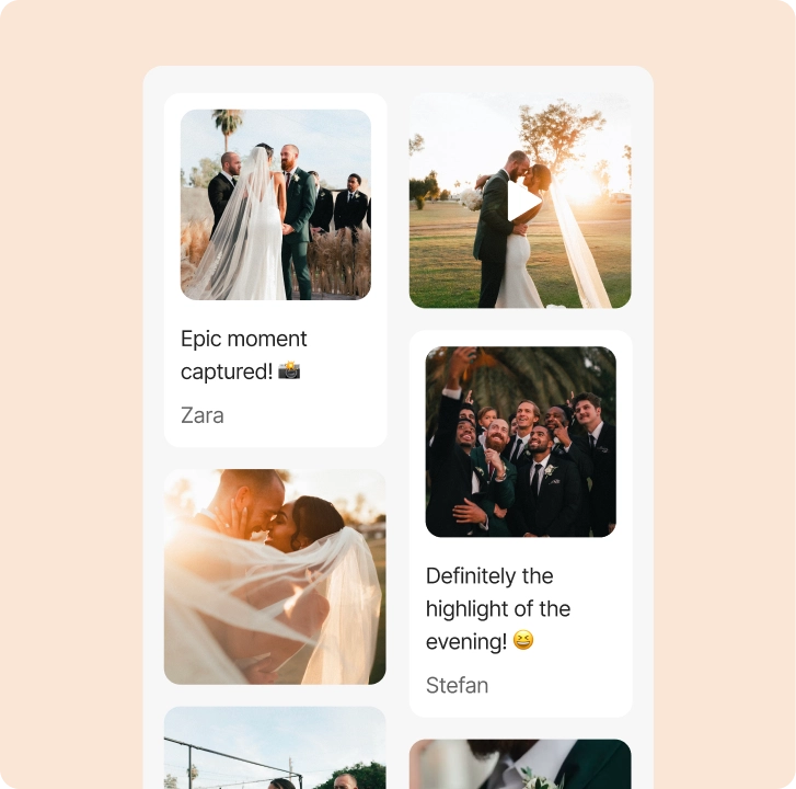Relive the day through your guests’ eyes