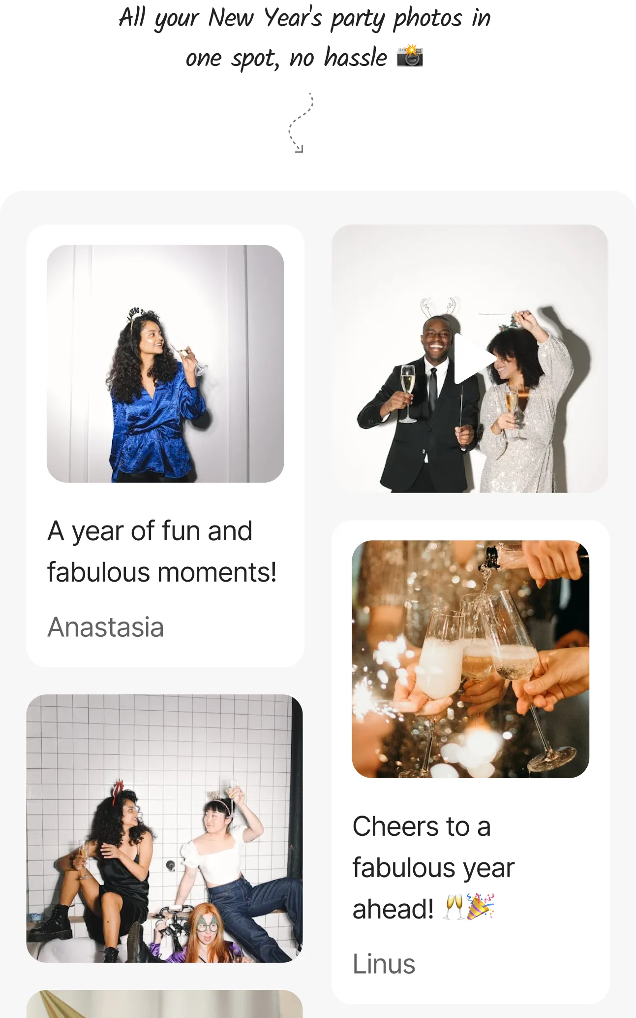 Effortless party photo sharing 